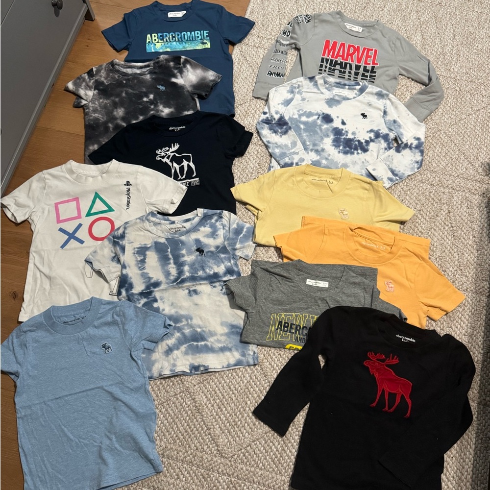Abercrombie Kids Colorful Graphic Tees Collection